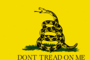 Grafica della bandiera Gadsden (USA 1775 ca.)