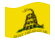 Gadsden (USA 1775 ca.)-Bandiera sventolante