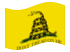 Gadsden (USA 1775 ca.)-Bandiera sventolante