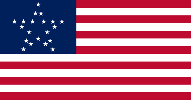 Bandiera Great Star (USA 1818-1819), Bandiera Great Star (USA 1818-1819)