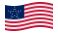 Great Star (USA 1818-1819)-Bandiera sventolante