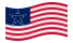 Great Star (USA 1818-1819)-Bandiera sventolante