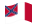 Blood-Stained Banner (Stati Confederati 1865)-Bandiera sventolante
