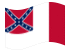 Blood-Stained Banner (Stati Confederati 1865)-Bandiera sventolante