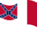 Bandiera Blood-Stained Banner (Stati Confederati 1865) statica