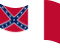 Bandiera Blood-Stained Banner (Stati Confederati 1865) statica