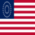 USA 37 stelle (1867-1877)-Bandiera quadrata