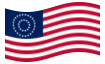 Bandiera animata USA 37 stelle (1867-1877)