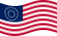 Bandiera USA 37 stelle (1867-1877) statica
