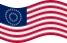 Bandiera USA 37 stelle (1867-1877) statica