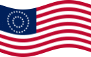 Bandiera USA 37 stelle (1867-1877) statica
