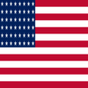 USA 48 stelle (1912-1959)-Bandiera quadrata