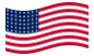 USA 48 stelle (1912-1959)-Bandiera sventolante