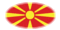 Macedonia-Bandiera come vignetta ovale