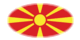 Macedonia-Bandiera come vignetta ovale