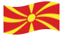 Macedonia-Bandiera sventolante