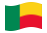 Benin-Bandiera sventolante