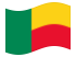 Benin-Bandiera sventolante