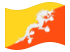 Bhutan-Bandiera sventolante