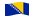 Bosnia ed Erzegovina-Bandiera sventolante