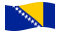 Bosnia ed Erzegovina-Bandiera sventolante