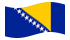 Bosnia ed Erzegovina-Bandiera sventolante
