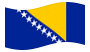 Bosnia ed Erzegovina-Bandiera sventolante