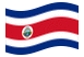 Costa Rica-Bandiera sventolante