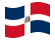 Repubblica Dominicana-Bandiera sventolante