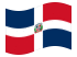 Repubblica Dominicana-Bandiera sventolante