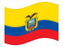 Ecuador-Bandiera sventolante