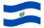 El Salvador-Bandiera sventolante