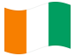 Bandiera animata Costa d'Avorio