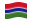 Gambia-Bandiera sventolante