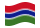 Gambia-Bandiera sventolante