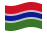 Gambia-Bandiera sventolante