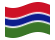 Gambia-Bandiera sventolante