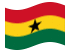 Ghana-Bandiera sventolante