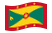 Grenada-Bandiera sventolante