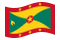 Grenada-Bandiera sventolante
