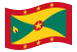 Grenada-Bandiera sventolante