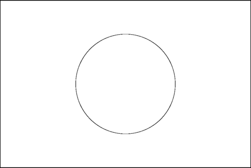 Contorno della bandiera Giappone da colorare
