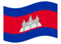 Bandiera animata Cambogia