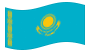 Kazakistan-Bandiera sventolante