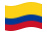 Colombia-Bandiera sventolante