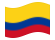 Colombia-Bandiera sventolante