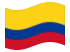 Colombia-Bandiera sventolante