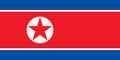 Grafica della bandiera Corea del Nord