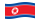 Corea del Nord-Bandiera sventolante