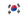 Corea del Sud-Bandiera sventolante